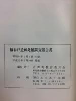 椿谷戸遺跡発掘調査報告書