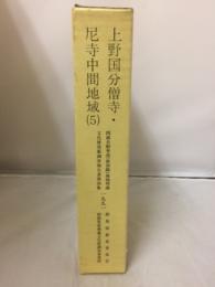 関越自動車道(新潟線)地域埋蔵文化財発掘調査報告書