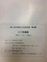 三ツ和遺跡 : 八幡木1丁目21番地2号他地点