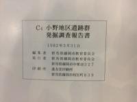 C4小野地区遺跡群発掘調査報告書
