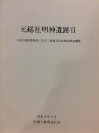 元総社明神遺跡 : 土地区画整理事業に先立つ埋蔵文化財発掘調査概報