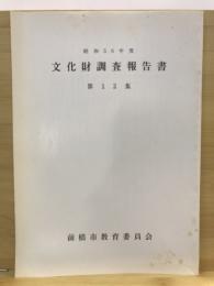 文化財調査報告書