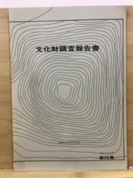 文化財調査報告書