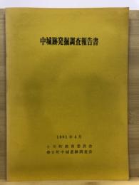 中城跡発掘調査報告書