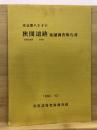 狭間遺跡発掘調査報告書