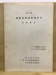 遺跡発掘調査報告会 : 発表要旨