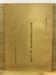 浦和市文化財調査報告書