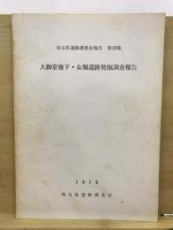 大御堂檜下・女堀遺跡発掘調査報告書