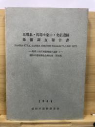 馬場北・馬場小室山・北宿遺跡発掘調査報告書 : 馬場土地区画整理地内遺跡3