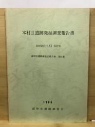 本村Ⅱ遺跡発掘調査報告書