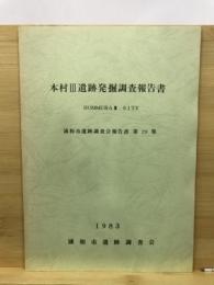 本村Ⅲ遺跡発掘調査報告書