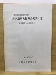 新家遺跡発掘調査概要