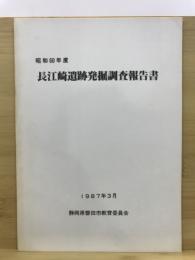 長江崎遺跡発掘調査報告書