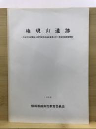 権現山遺跡 : 平成元年度国本工業団地敷地造成事業に伴う緊急発掘調査概報