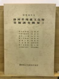 静岡県埋蔵文化財発掘調査概報