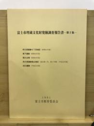 富士市埋蔵文化財発掘調査報告書