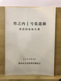 竹之内1号墓遺跡発掘調査報告書