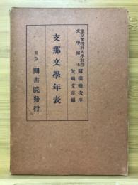 支那文学年表