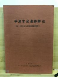 宇津木台遺跡群 : 発掘調査報告書
