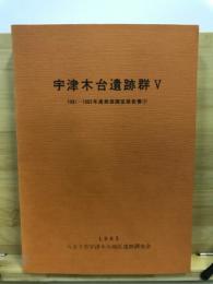 宇津木台遺跡群 : 発掘調査報告書