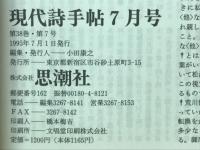 現代詩手帖　特集 視覚のディスクール　1995年7月号