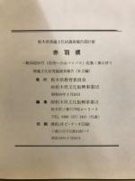 赤羽根 : 一般国道50号(岩舟〜小山バイパス)改築工事に伴う埋蔵文化財発掘調査報告