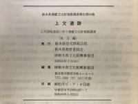 上欠遺跡 : 上欠団地造成に伴う埋蔵文化財発掘調査