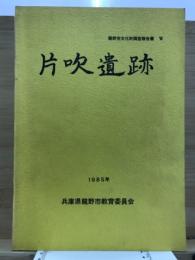 片吹遺跡 : 一般国号2号太子・竜野バイパス建設工事に伴う発掘調査