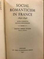 Social romanticism in France, 1830-1848 : with a selective critical bibliography
