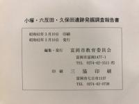 小塚・六反田・久保田遺跡発掘調査報告書