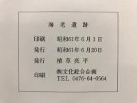 海老遺跡発掘調査報告書