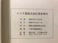 エゴダ遺跡-北地区-調査報告