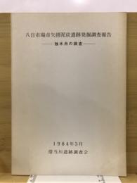 八日市場市矢摺泥炭遺跡発掘調査報告 : 独木舟の調査