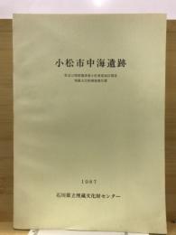 小松市中海遺跡 : 県営ほ場整備事業小松東部地区関係埋蔵文化財調査報告書