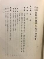 朝鮮金融組合史