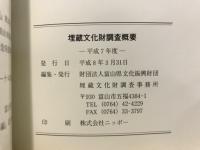 埋蔵文化財調査概要
