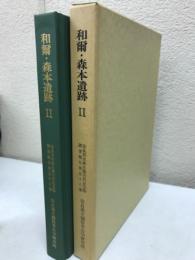 和爾・森本遺跡２　奈良県史跡名勝天然記念物調査報告
