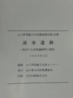 清水遺跡　(山陽自動車道) -島田川上流域遺跡群の調査‐