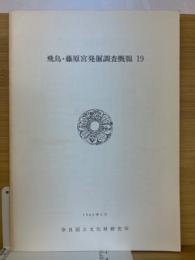 飛鳥・藤原宮発掘調査概報19