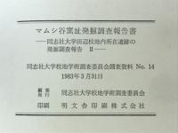 マムシ谷窯址発掘調査報告書