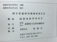 榿木原遺跡発掘調査報告