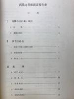 西隆寺発掘調査報告書