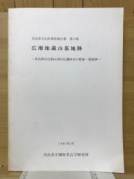 広瀬地蔵山墓地跡 : 奈良県山辺郡山添村広瀬所在の経塚・墓地跡