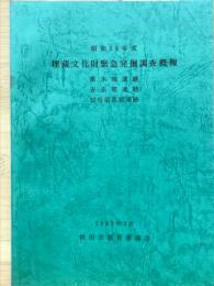 昭和56年度埋蔵文化財緊急発掘調査概報
