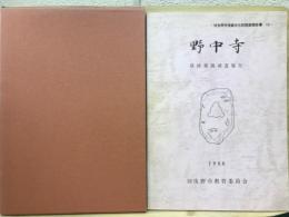 野中寺　塔跡発掘調査報告-　羽曳野市埋蔵文化財調査報告書13
