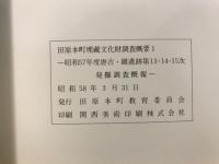 田原本町埋蔵文化財調査概要
