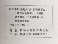 小阪里中遺跡第2・3次発掘調査が概報　千代遺跡第1次発掘調査概報