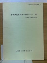 平城京右京八条一坊十一・十二坪 : 発掘調査概要報告書