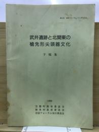 武井遺跡と北関東の槍先形尖頭器文化 : 予稿集