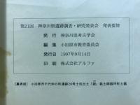 神奈川県遺跡調査・研究発表会発表要旨